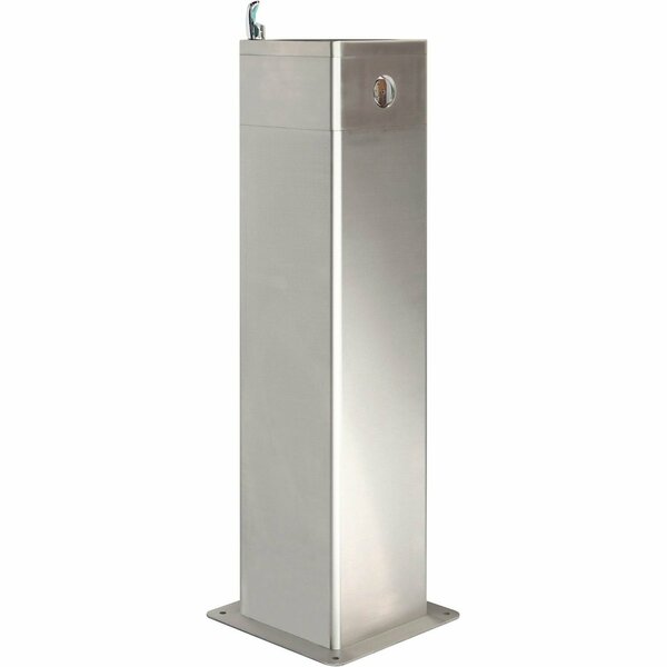 Global Industrial Outdoor Pedestal Drinking w/ Filter, Stainless Steel 761223F